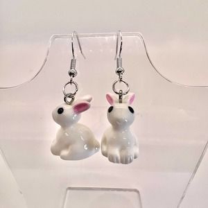 Bunny Rabbit Earrings - Easter Earrings - Spring Earrings - Animal Earrings